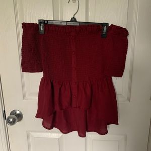 off the shoulder blouse